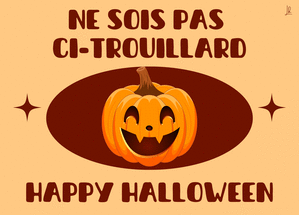 Citrouille souriante pour une Halloween joyeuse
